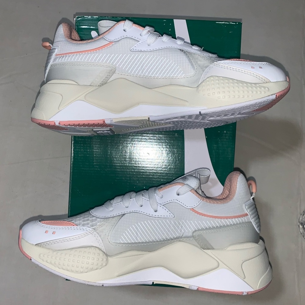 WMNS Puma RS-X Tech White Cream Peach Size 9